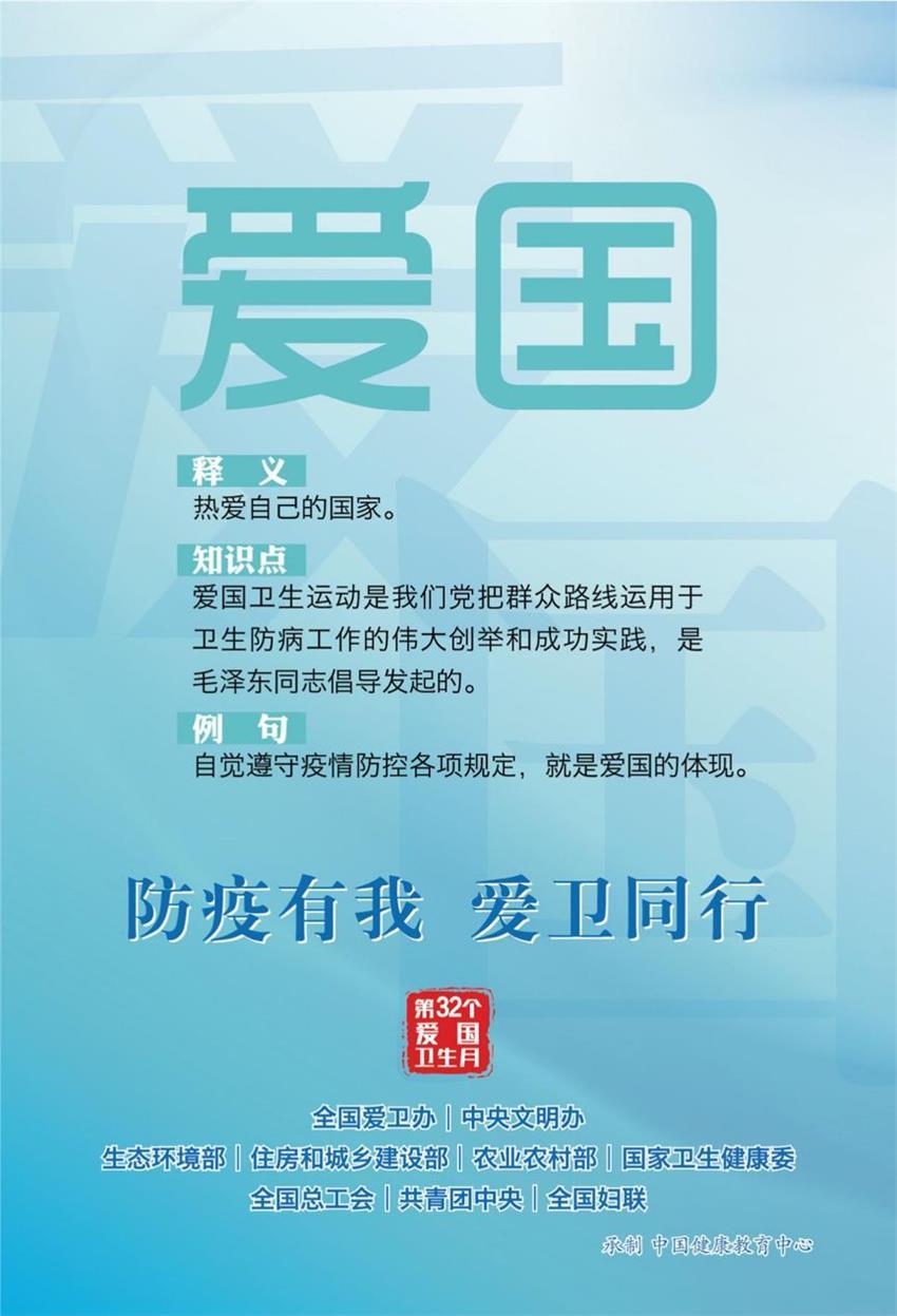 防疫有我 爱卫同行 第32个爱国卫生月活动海报来了!