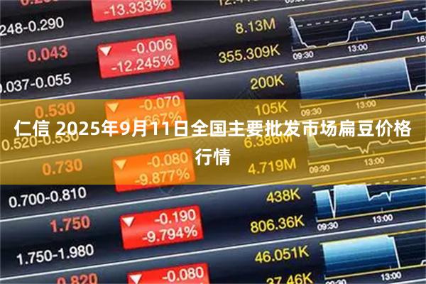 仁信 2025年9月11日全国主要批发市场扁豆价格行情