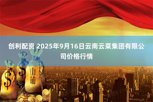 创利配资 2025年9月16日云南云菜集团有限公司价格行情